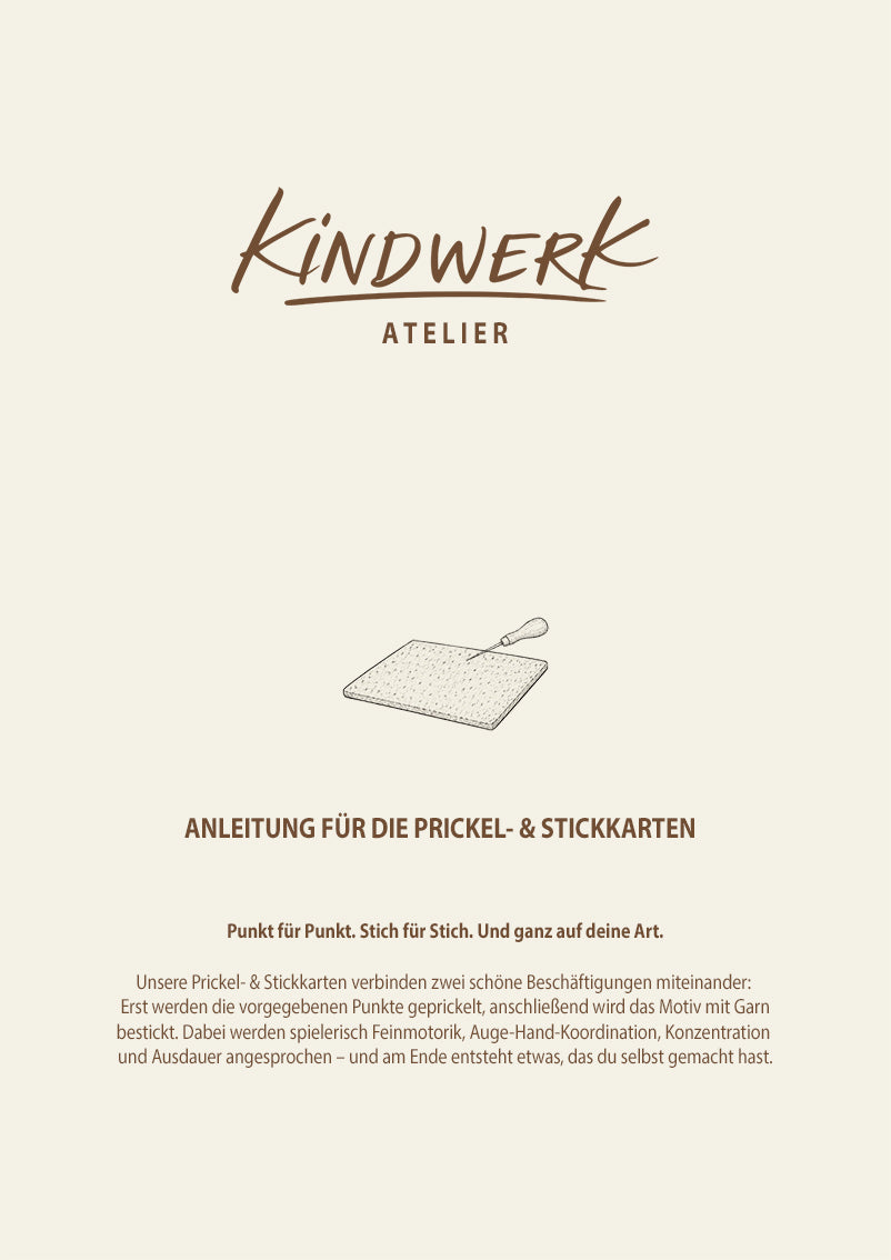 Prickel- und Stickkarten "COOL KIDS Collection"