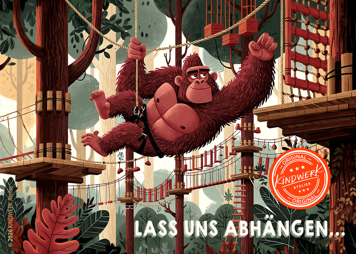 Kletterparty – Einladungskarten für den Kindergeburtstag (10er Set)