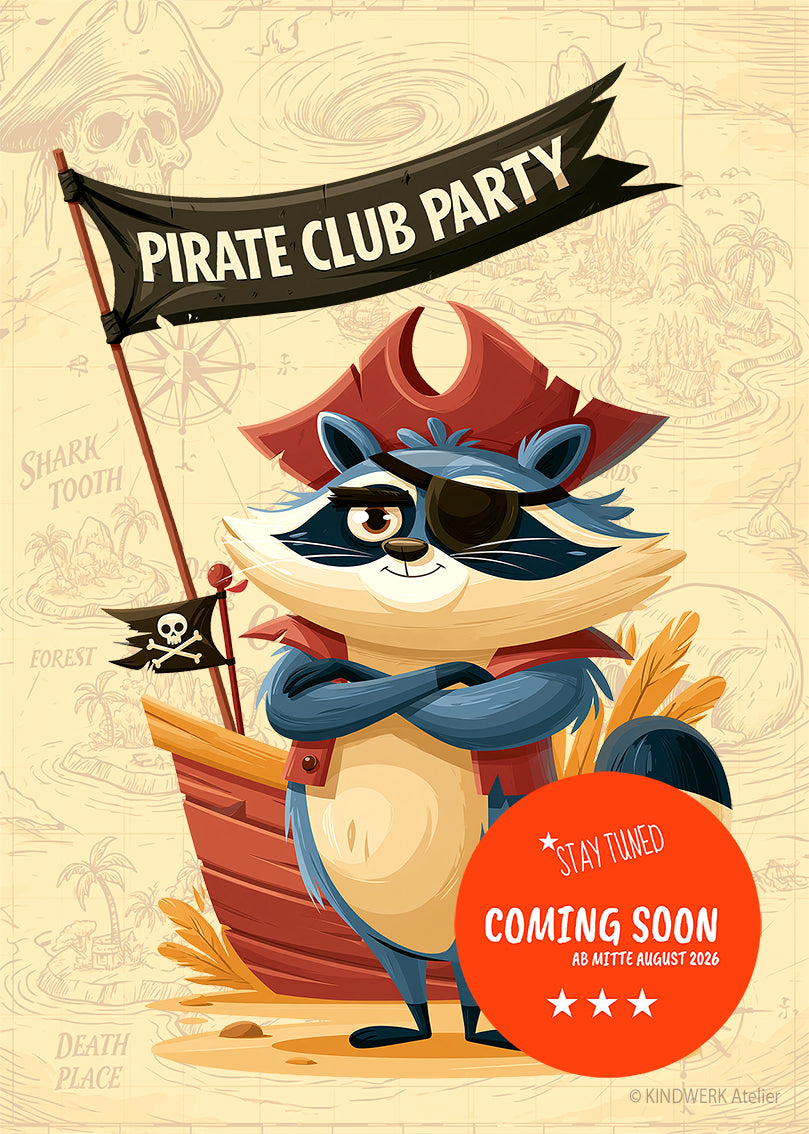 Einladungskarte "PIRATEN PARTY"
