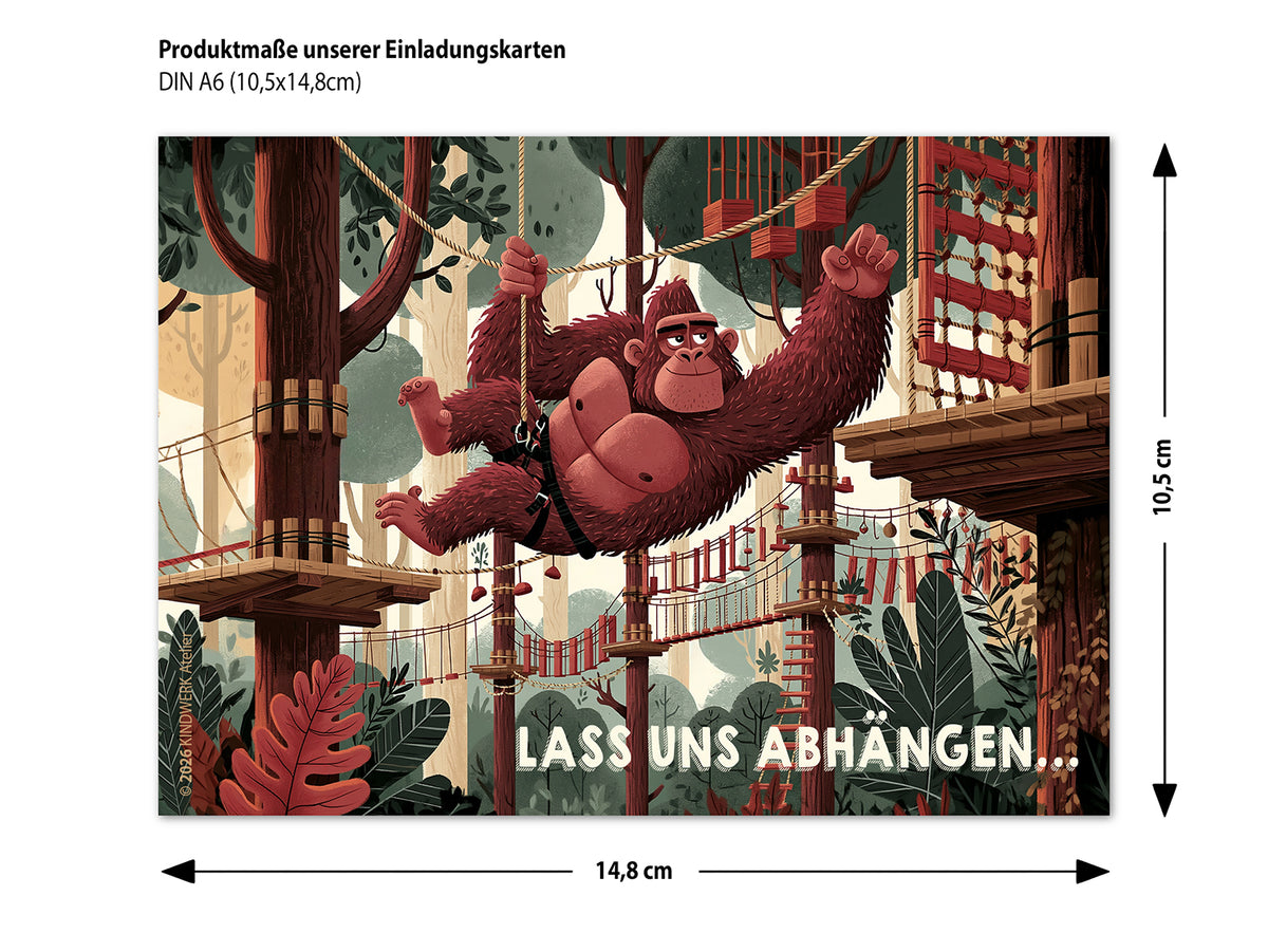 Kletterparty – Einladungskarten für den Kindergeburtstag (10er Set)