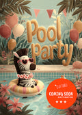 Einladungskarte "POOL PARTY"