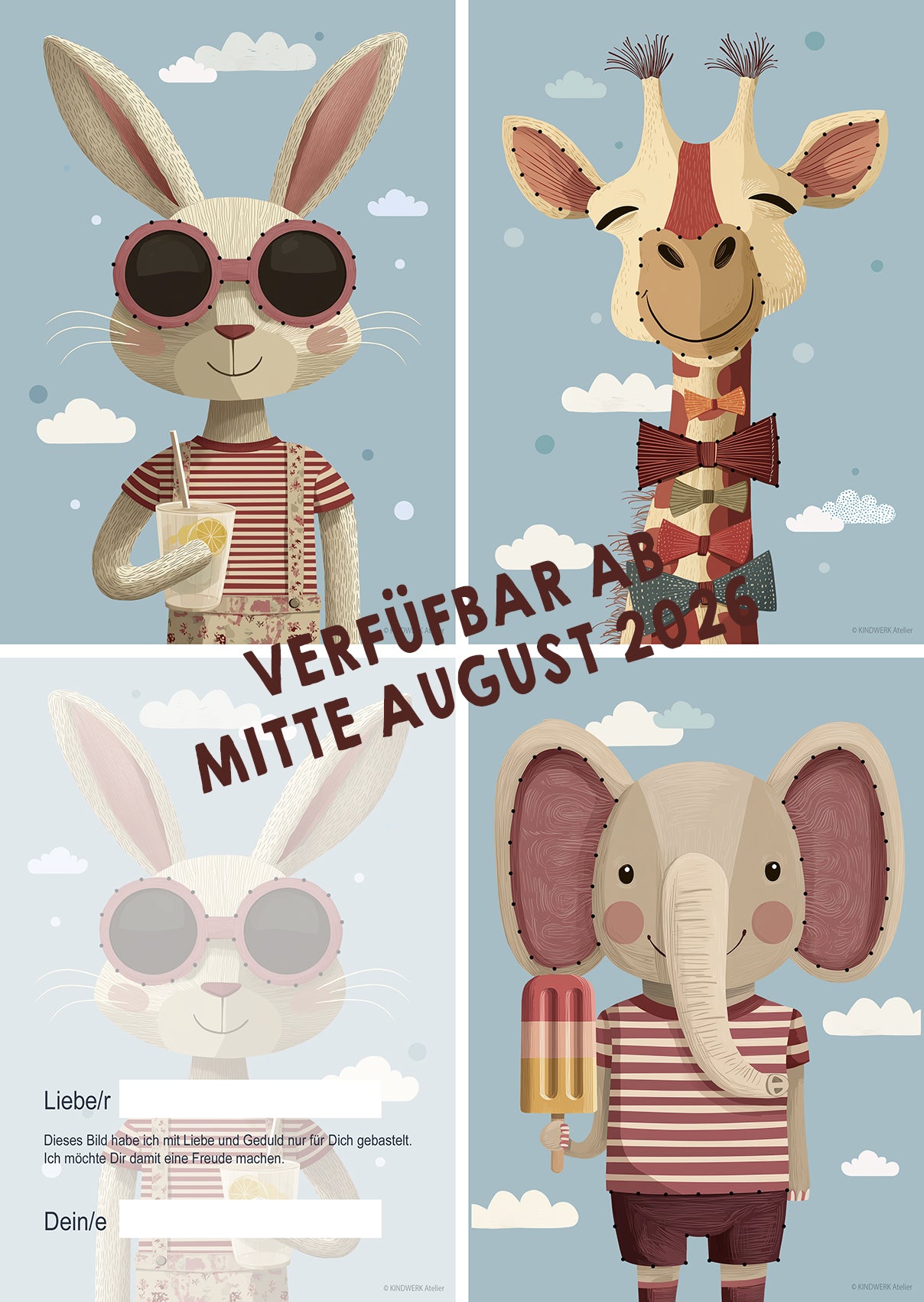 Prickel- und Stickkarten "Sommer-Edition"