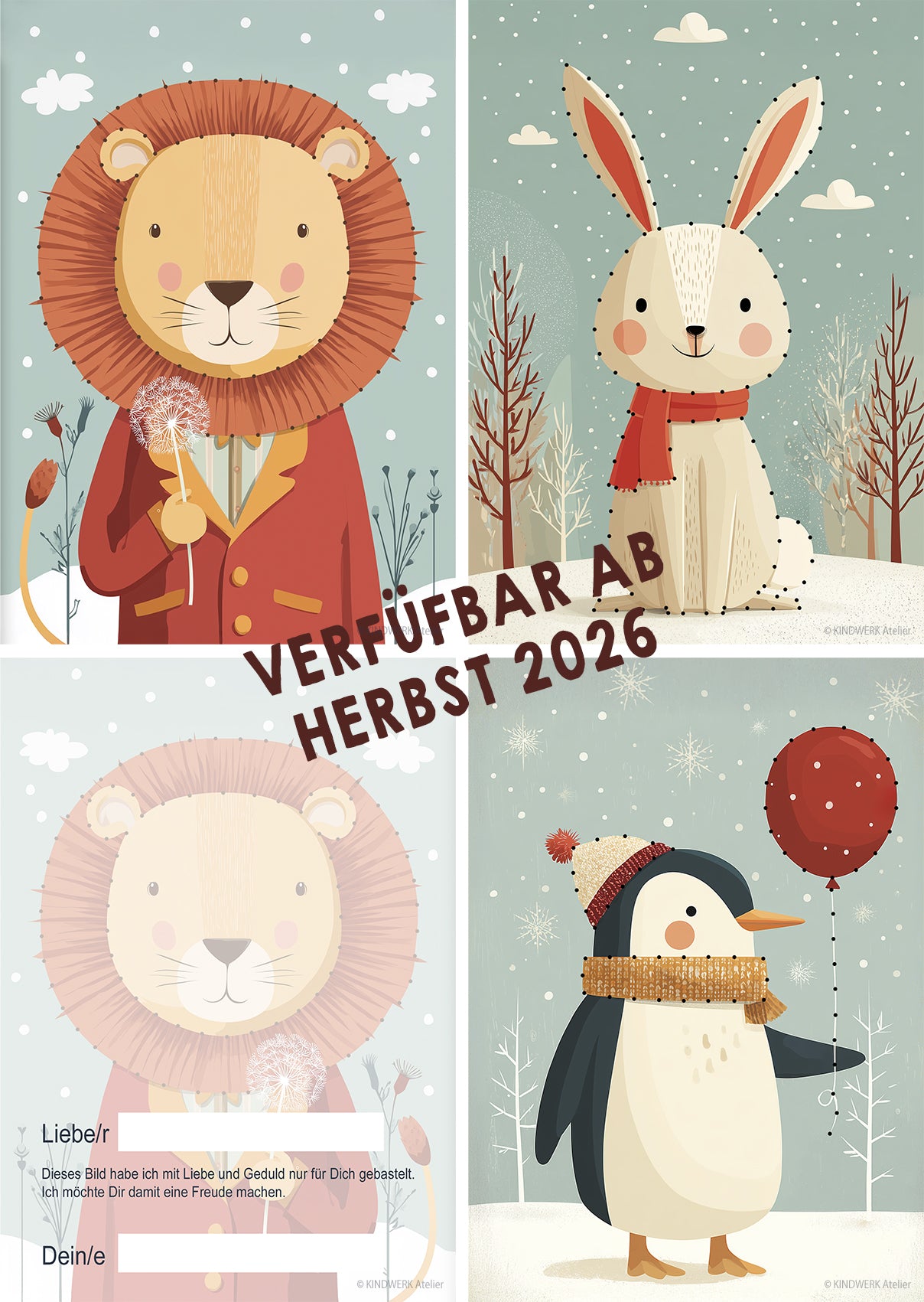 Prickel- und Stickkarten "Winter-Edition"